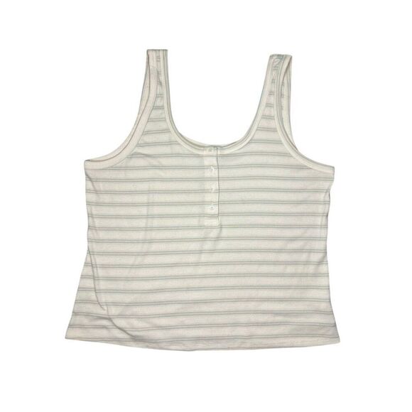 Old Navy Women’s XL Pajama Set Tank & Fold Over Shorts Striped - Picture 5 of 9